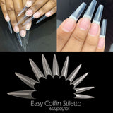 Coffin Stiletto False Nail