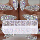 3D glitter nail