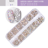 3D glitter nail