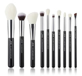 Black/Silver Makeup brushes