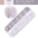 3D glitter nail